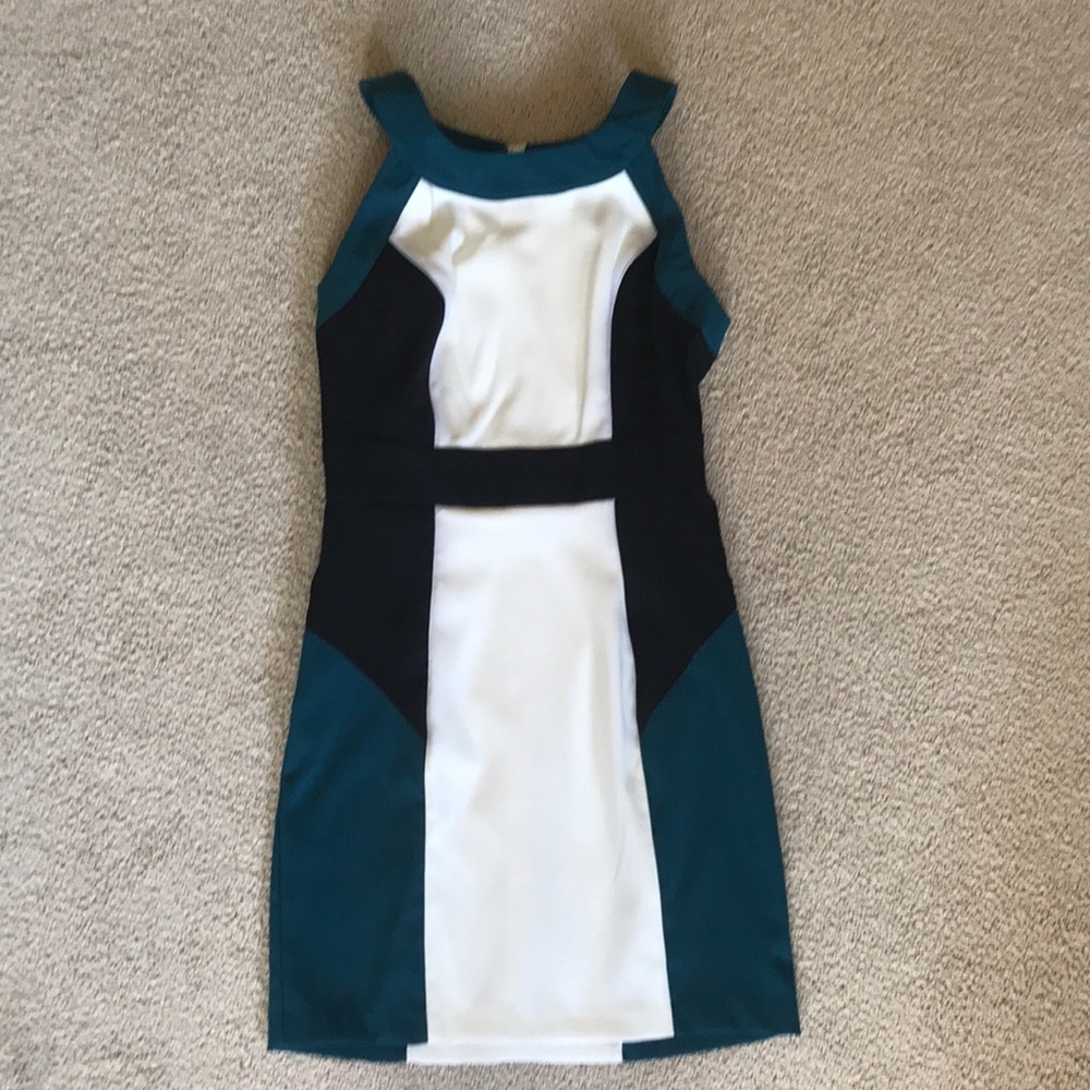 BCX Blue White Dress